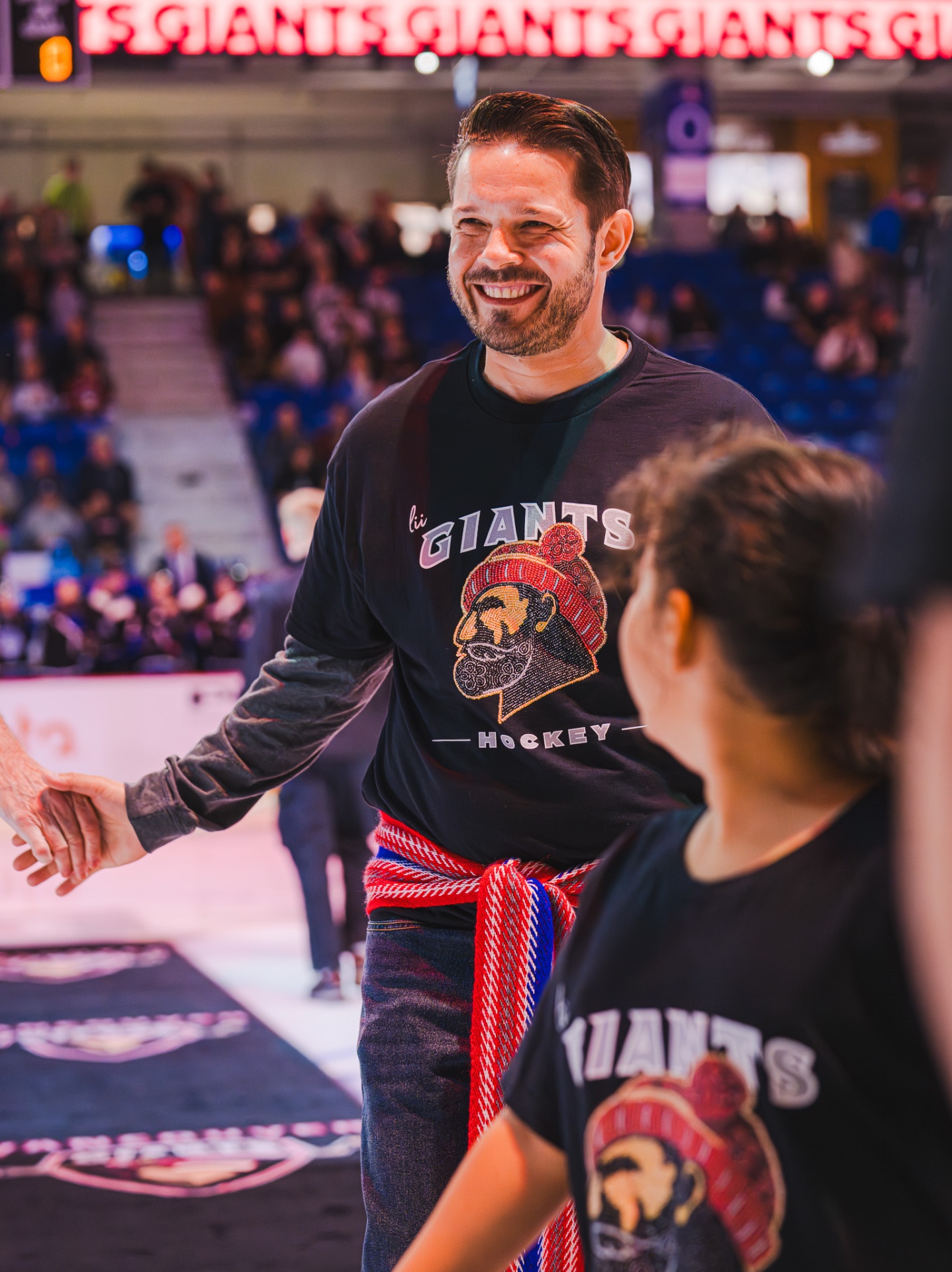 Anthony Wingham at the Waceya NIPD Vancouver Giants hockey game